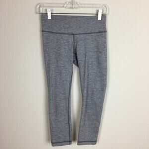 Lululemon Gray Cropped Athletic  Leggings 4